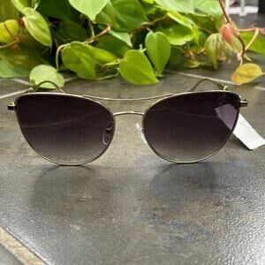 Longchamp Aviator Brow Bar Sunglasses New